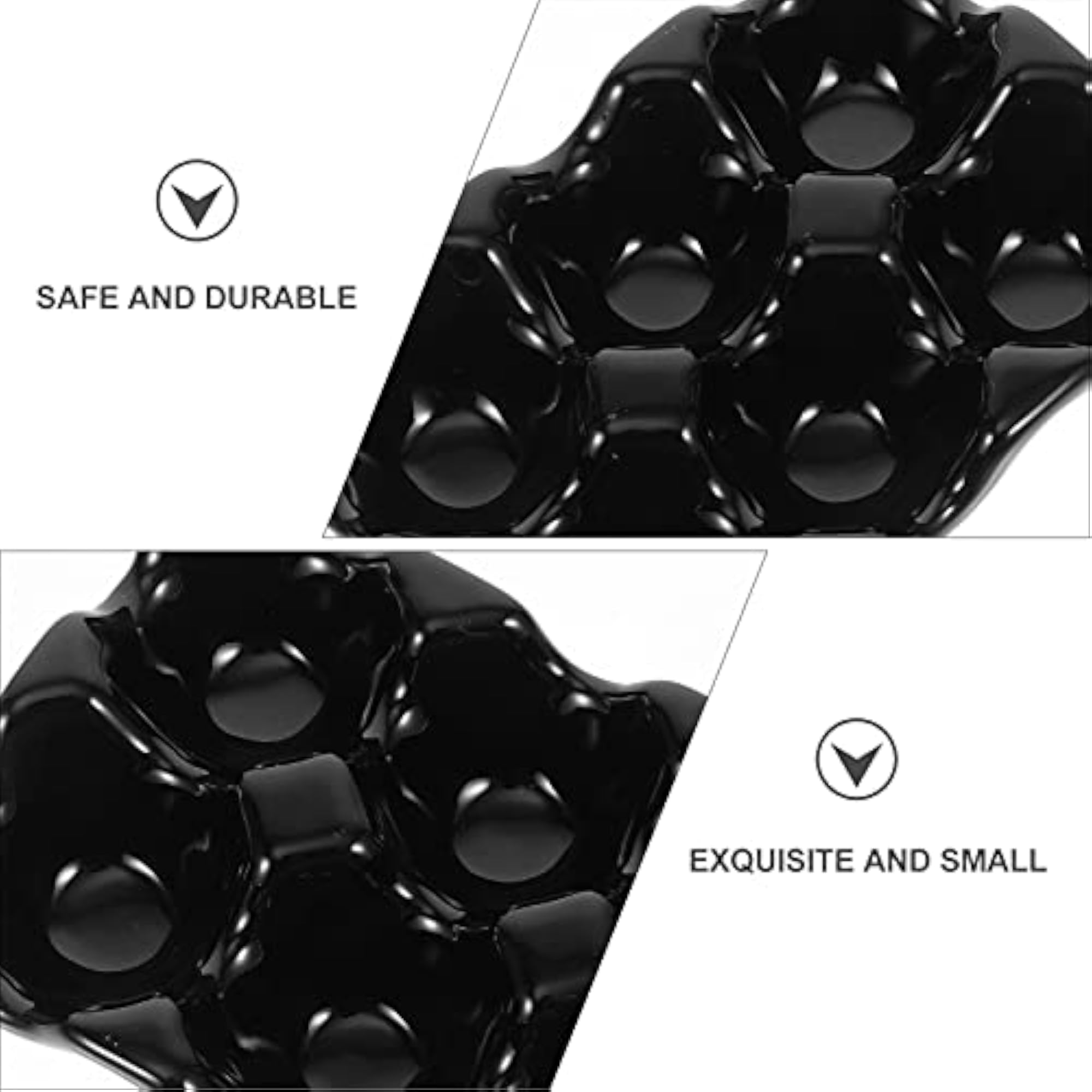 Ceramic Egg Holder 6 Cups Egg Tray for Fresh Eggs